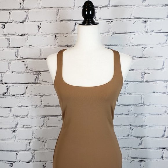 Dsquared2 Brown Fitted Racerback Dress - Picture 3 of 5